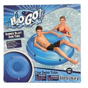 Bestway H2O GO! Summer Blast Swim Tube - Blue - 42" Inflatable – NWT